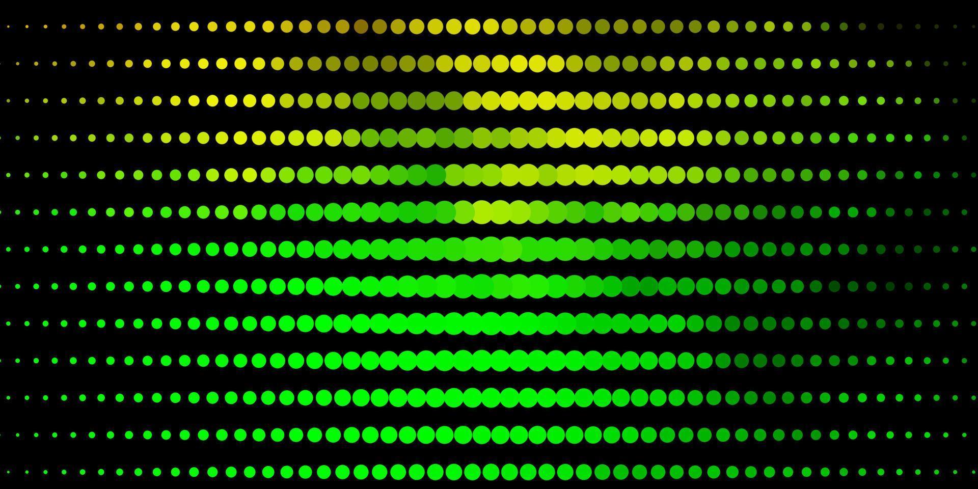 disposition de vecteur vert clair, jaune avec des cercles.