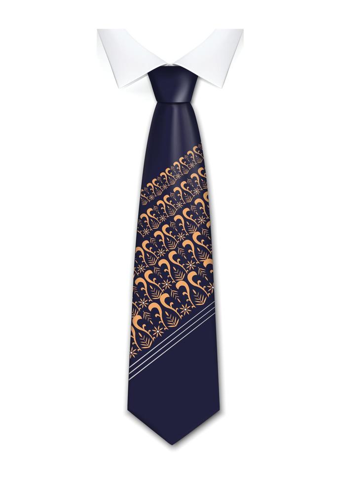 icône de cravate tendance, style réaliste vecteur