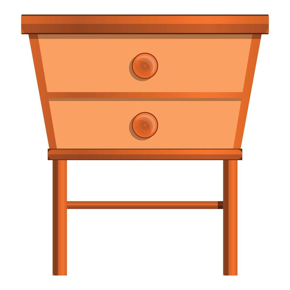 icône de table de chevet de maison, style cartoon vecteur