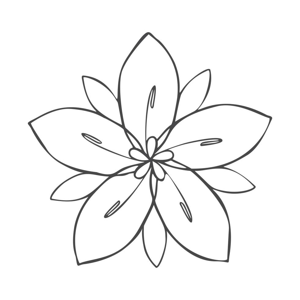icône de fleur de saison, style simple vecteur