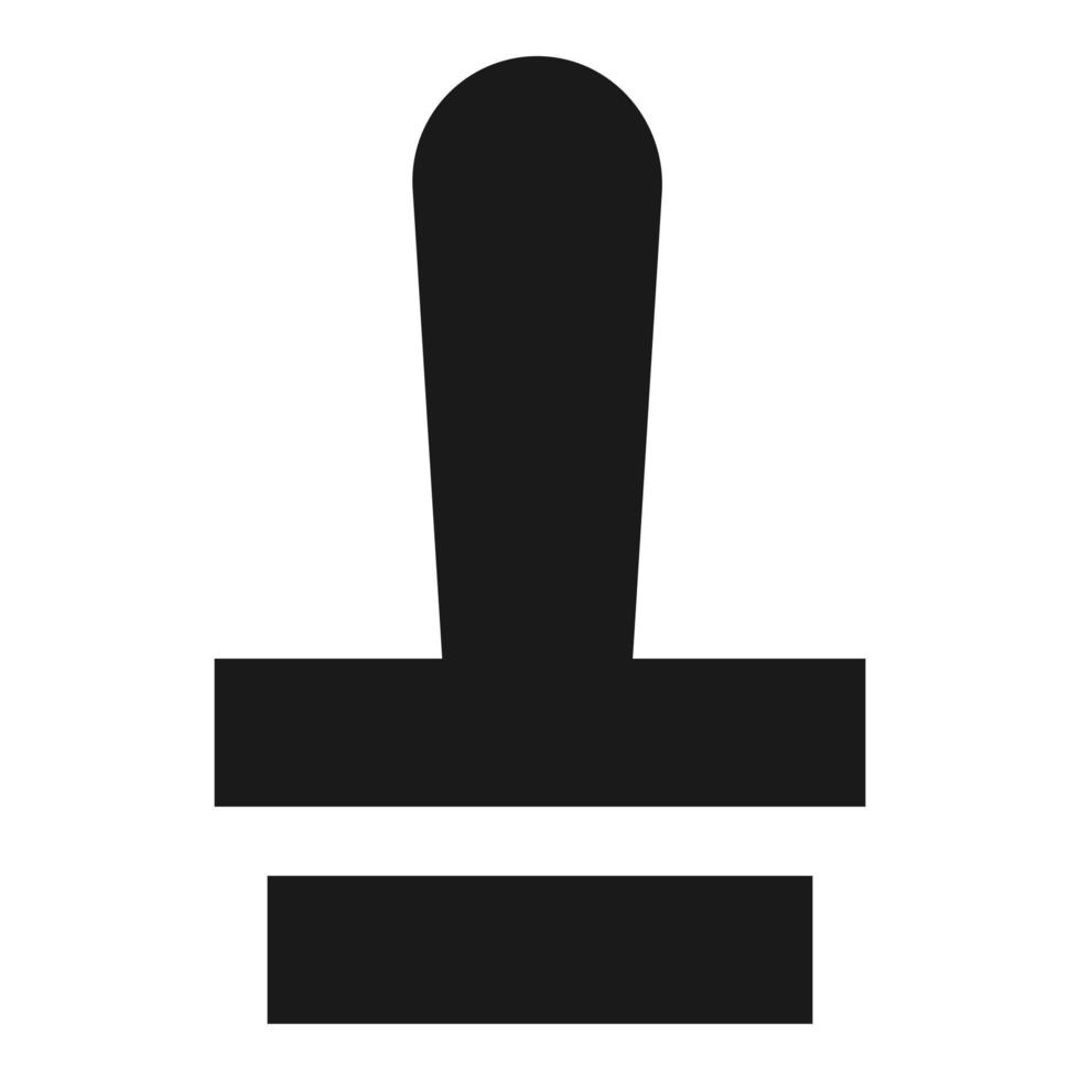 icône de timbre, style simple vecteur