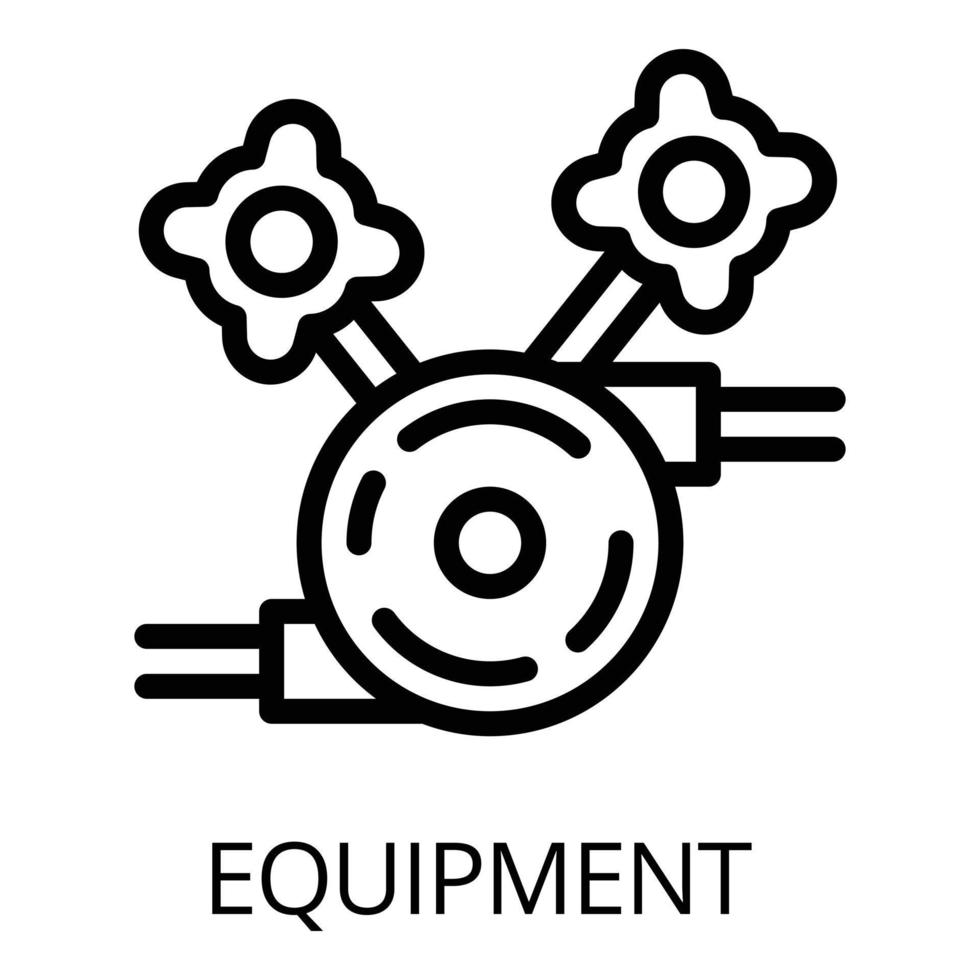 icône d'équipement de soudeur, style de contour vecteur