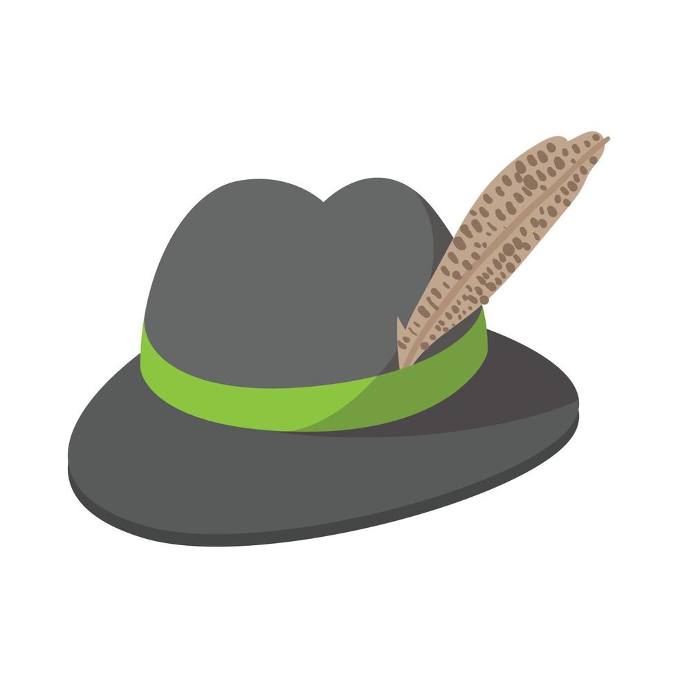 icône de dessin animé de chapeau bavarois vecteur