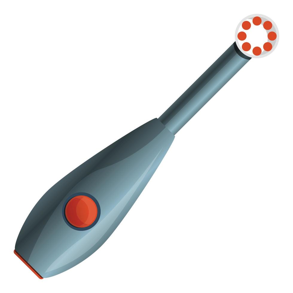 icône de brosse à dents électrique, style cartoon vecteur