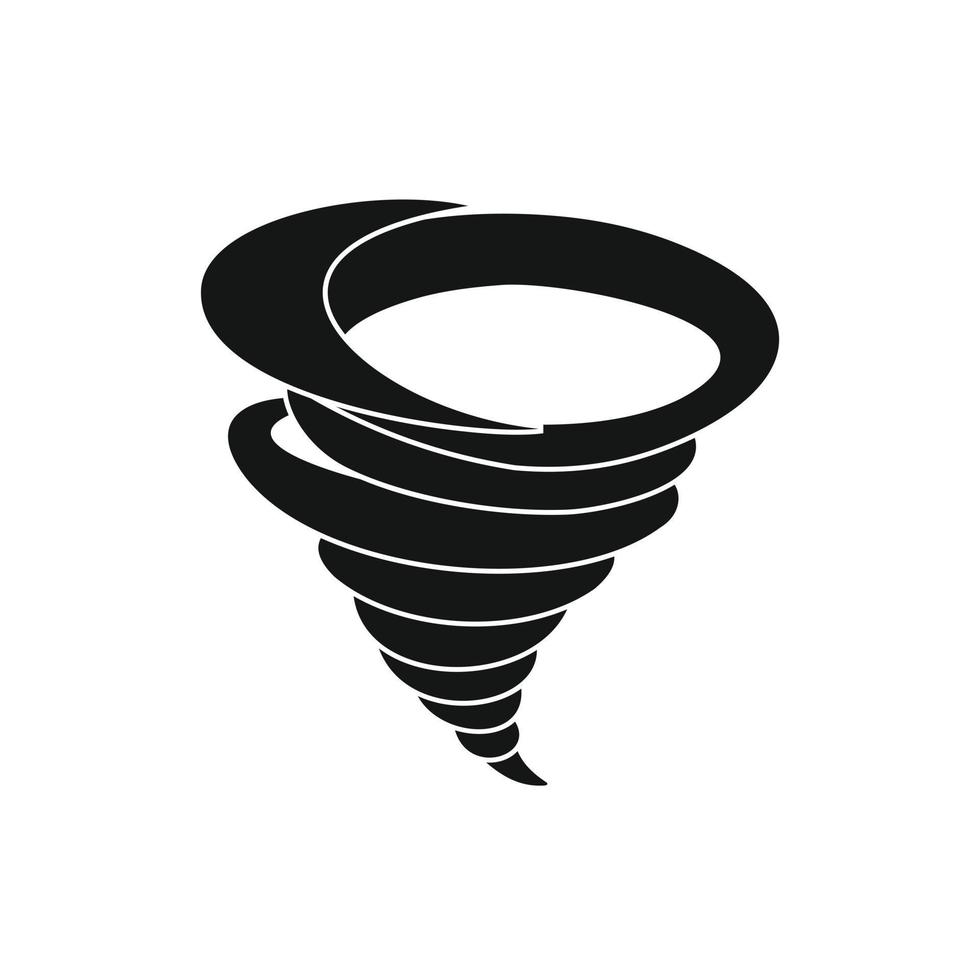 icône de tornade dans un style simple vecteur