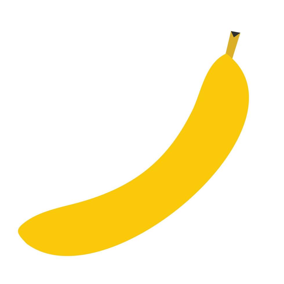 icône plate banane vecteur