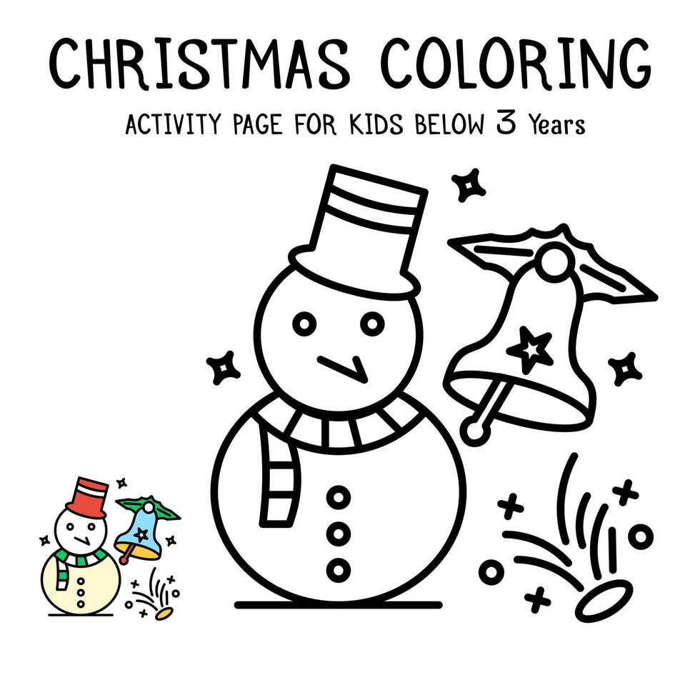 Livre d'activités de coloriage de Noël pour les enfants de moins