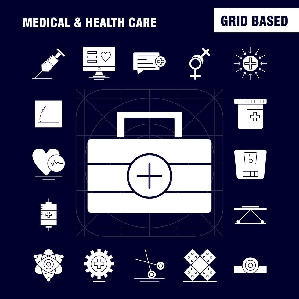 icône de glyphe solide médical et de soins de santé pour l'impression web et le kit uxui mobile tel que l'outil médical outils d'outil de ciseaux projecteur de ciseaux vecteur de pack de pictogrammes de santé