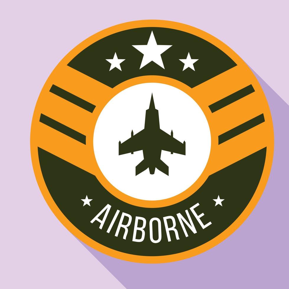 logo aéroporté, style plat vecteur