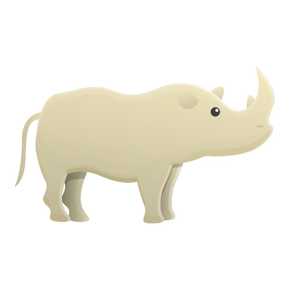 icône de rhinocéros, style cartoon vecteur