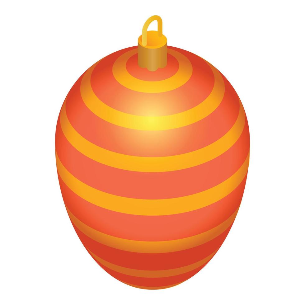 icône de jouet d'arbre rayé, style isométrique vecteur