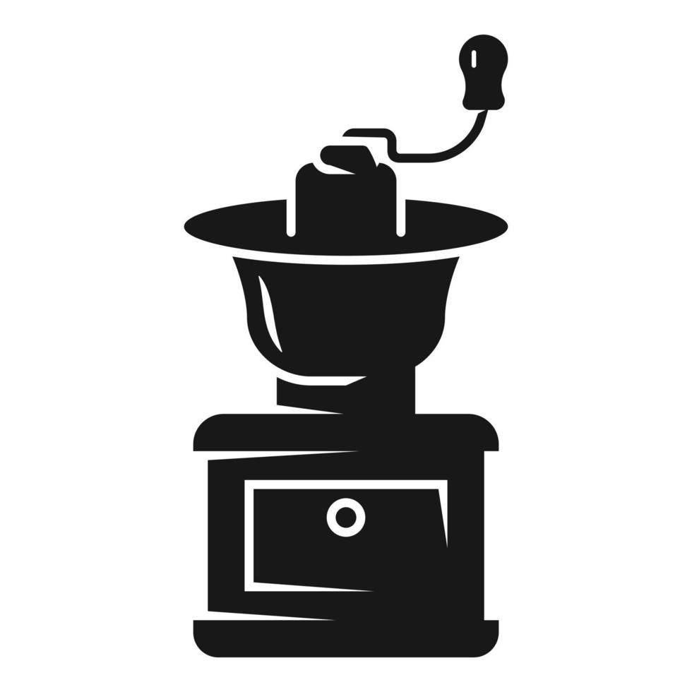 gérer l'icône du moulin à café, style simple vecteur