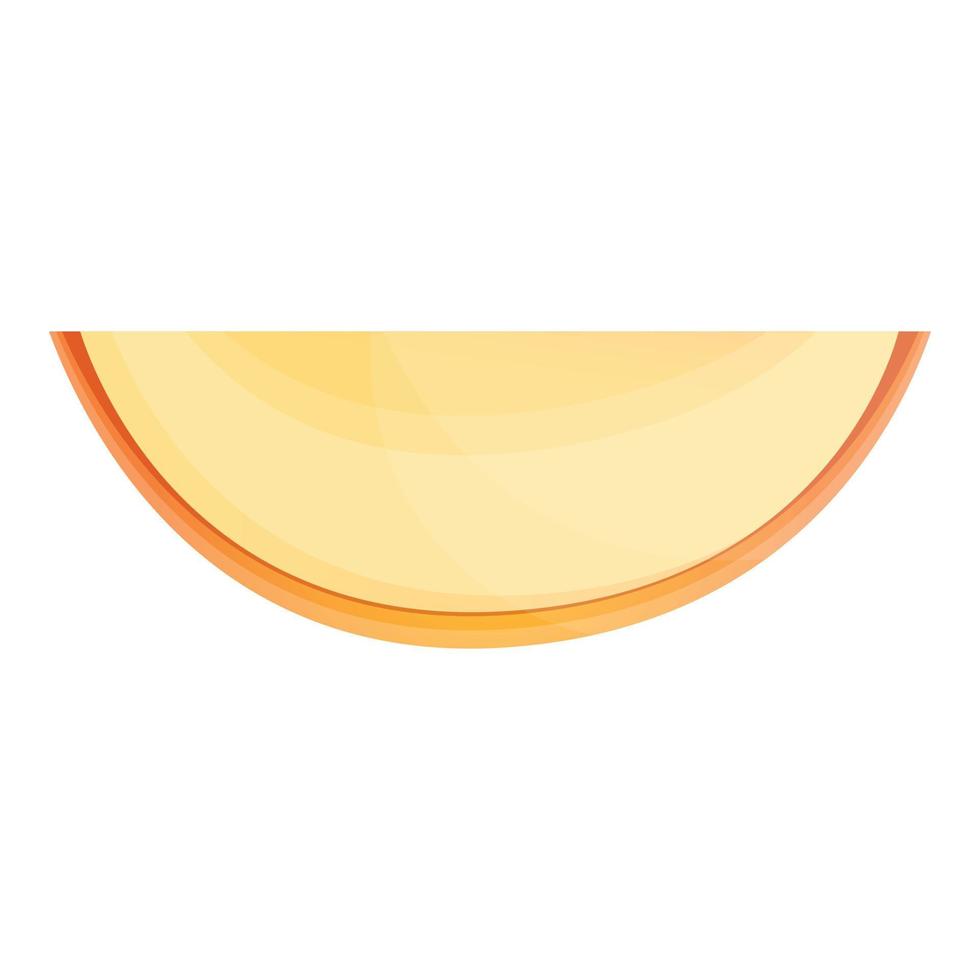 icône de morceau de melon savoureux, style cartoon vecteur