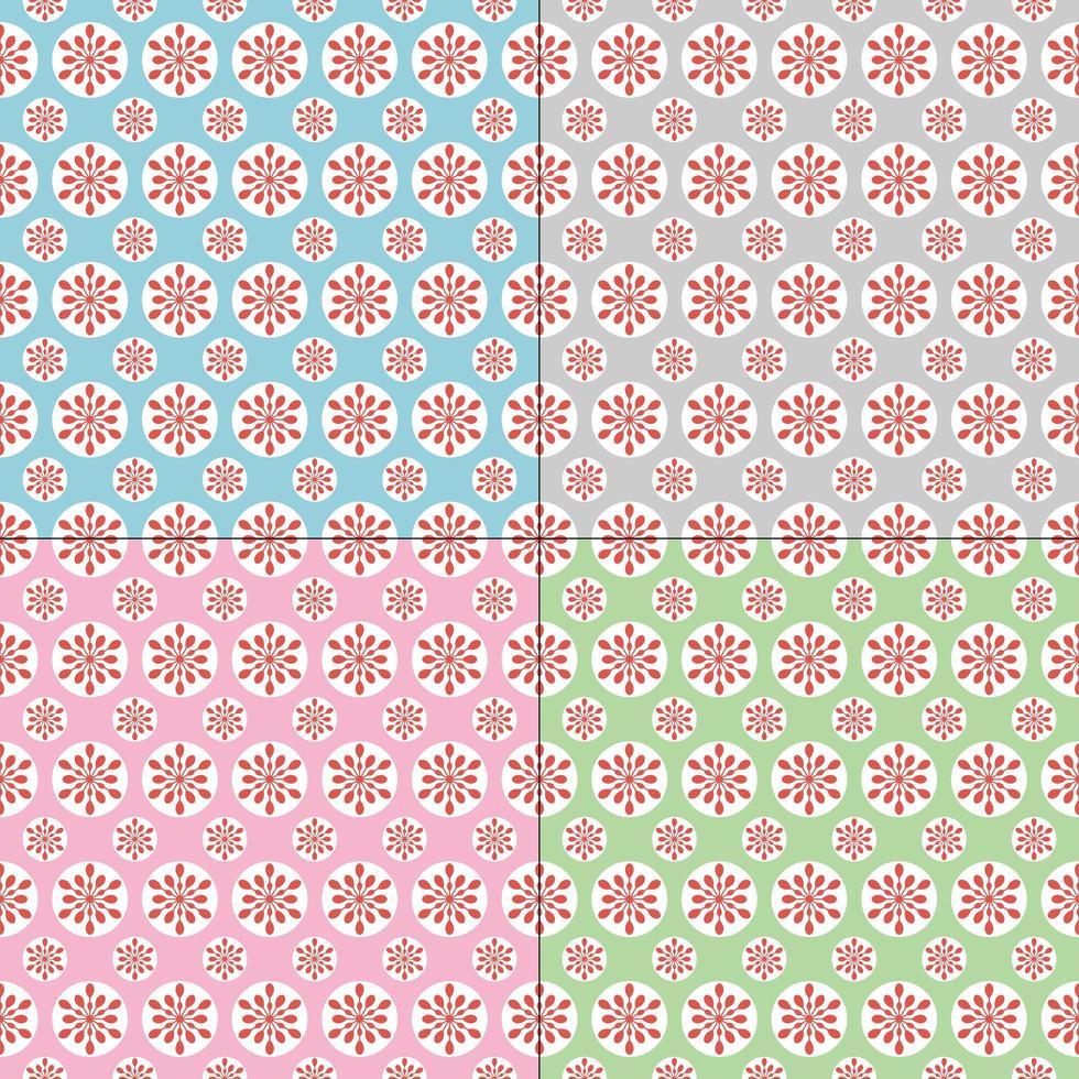 motifs de flocon de neige pastel vecteur