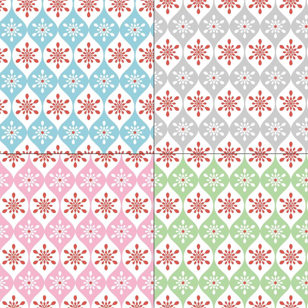 motifs de flocon de neige pastel sans soudure vecteur