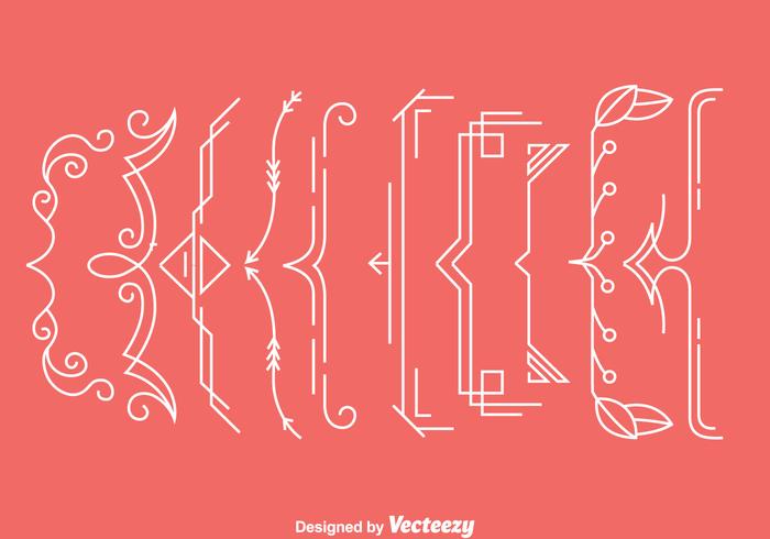 Ornement Bracket Vecteurs vecteur