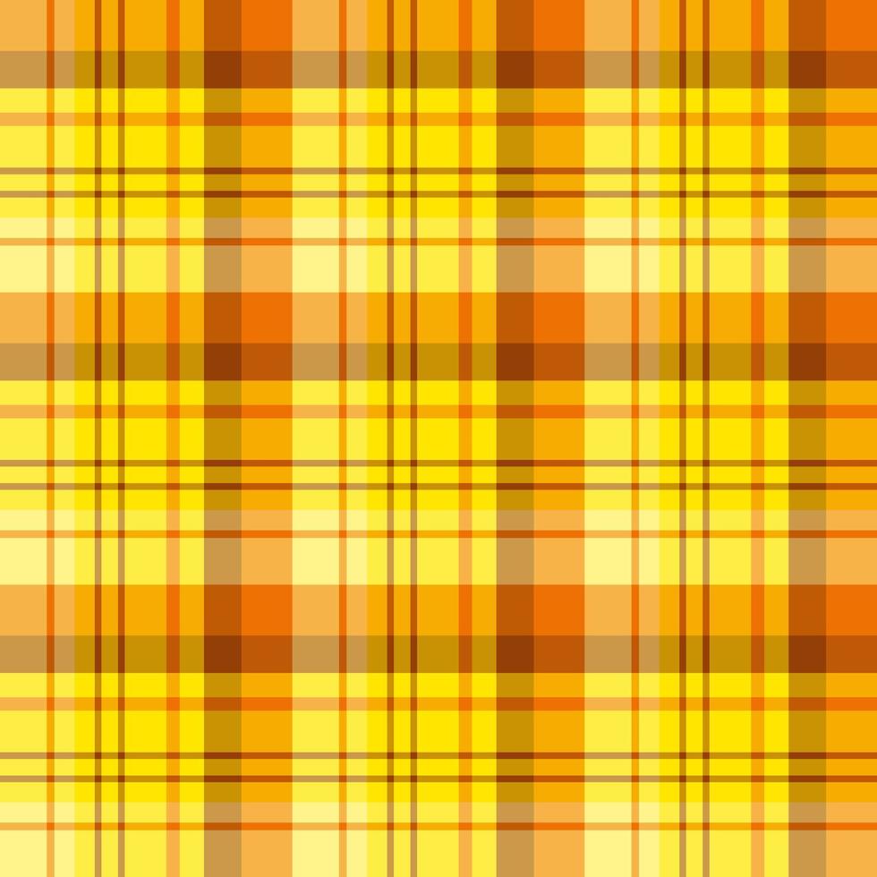 motif sans couture dans de merveilleuses couleurs jaunes et orange vif pour le plaid, le tissu, le textile, les vêtements, la nappe et d'autres choses. image vectorielle. vecteur