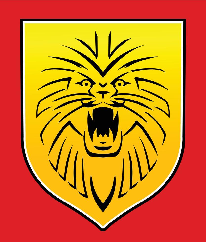 illustration du symbole du lion vecteur