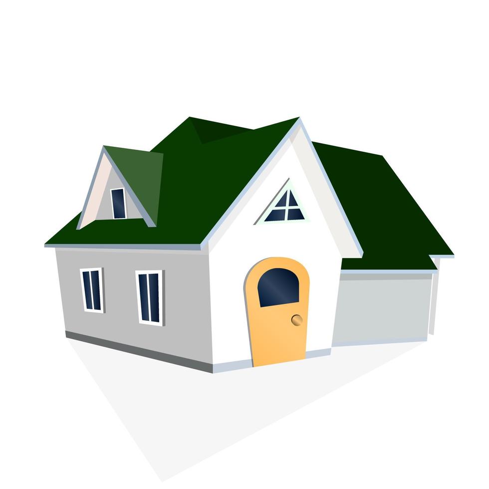 modèle de maison et de maison. pour la conception et l'application Web. illustration vectorielle vecteur