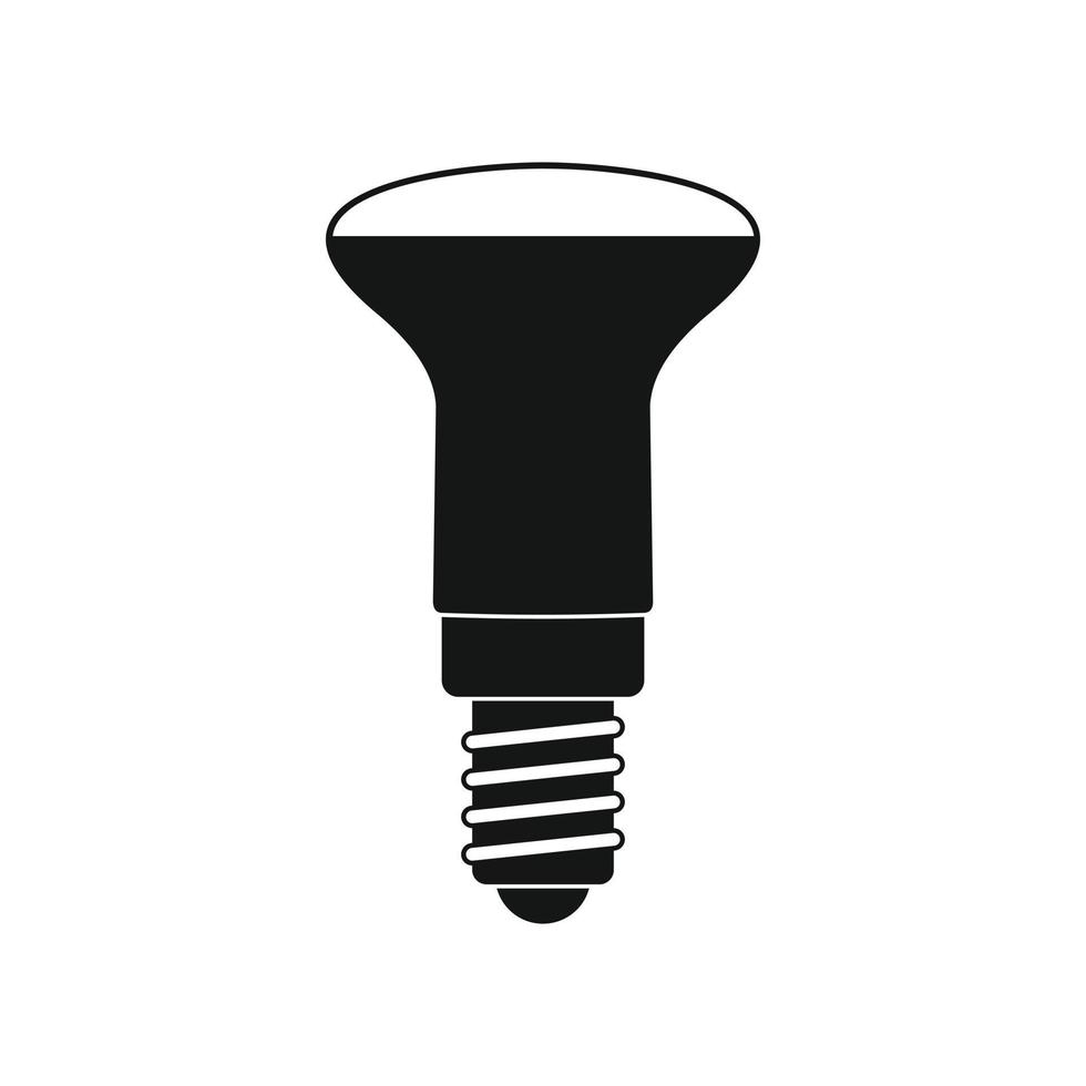 icône d'ampoule led, style simple vecteur