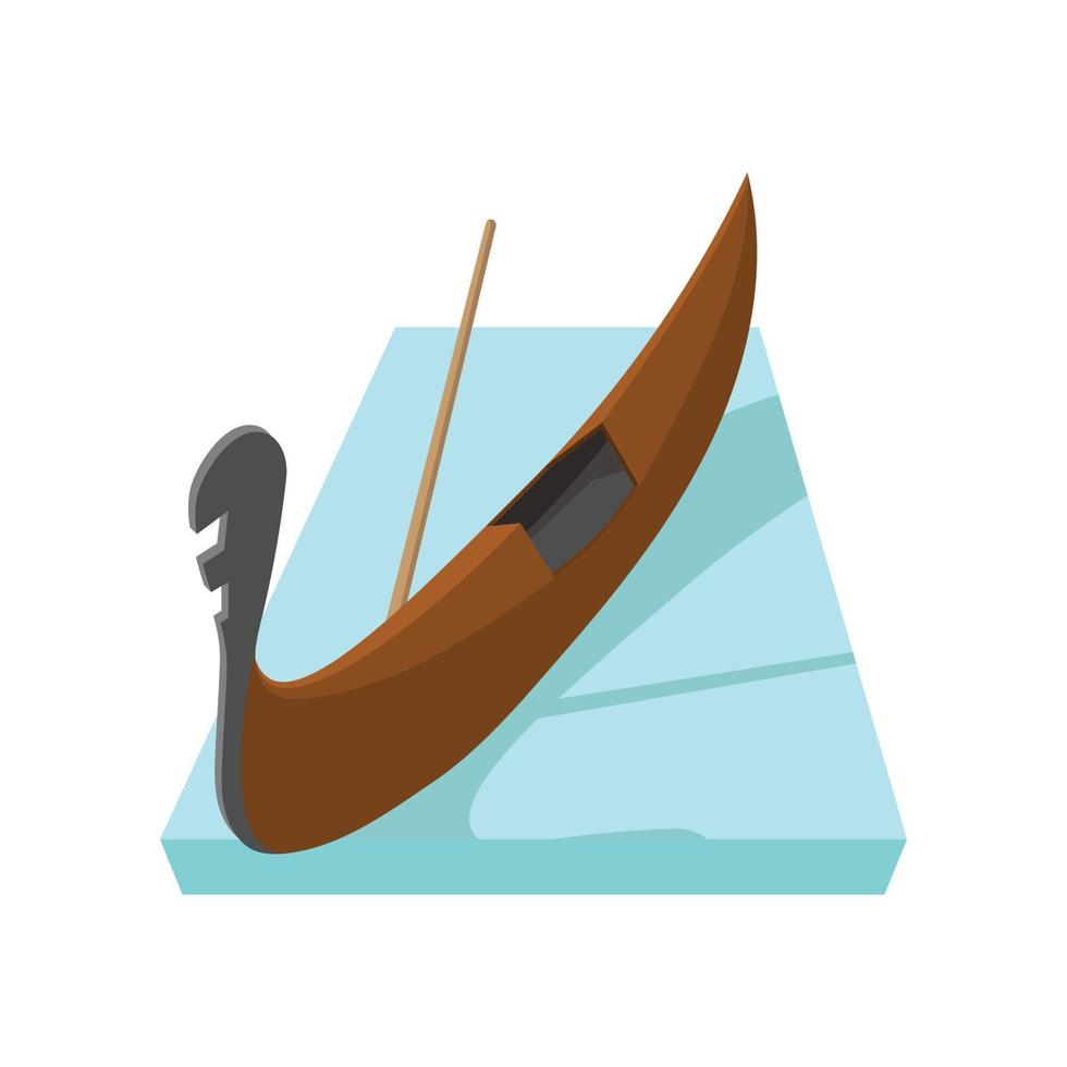 icône de gondole, style cartoon vecteur