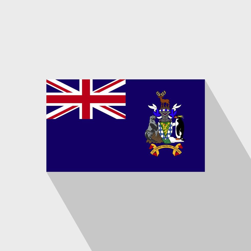 drapeau de la géorgie du sud grandissime vecteur de conception