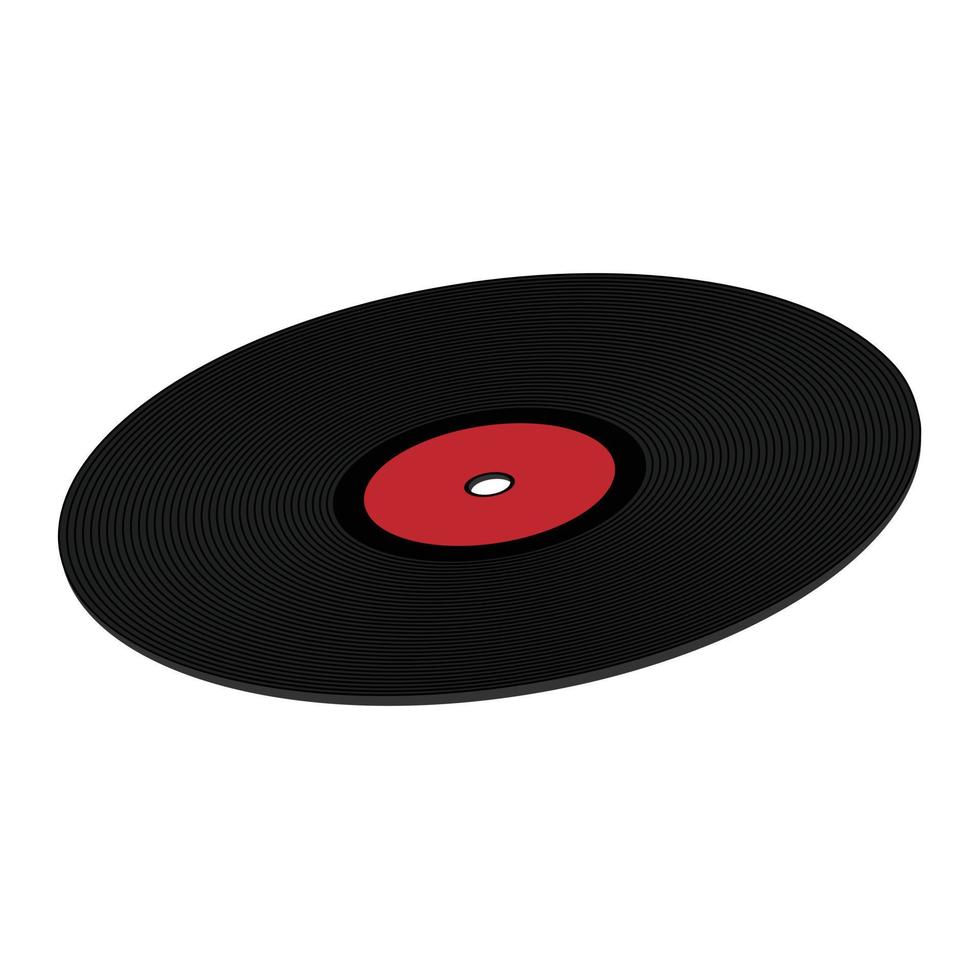 gramophone vinyle lp record illustration vecteur