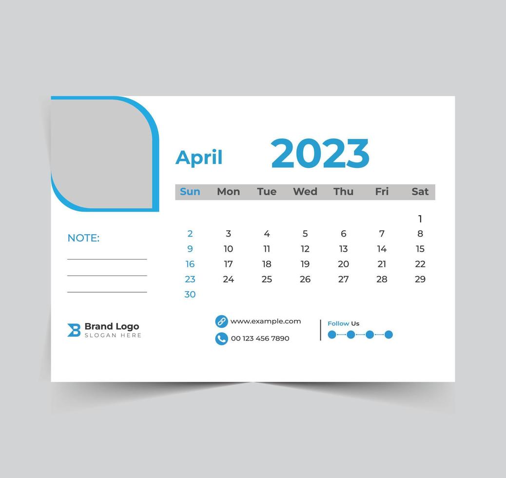 calendrier 2023 conception de bonne année vecteur