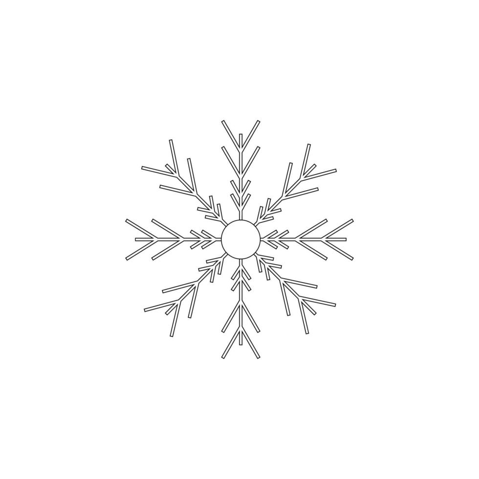 flocons de neige icône illustration vecteur