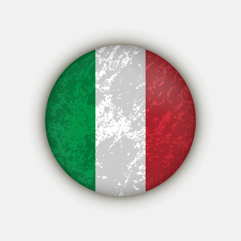 pays italie. drapeau italien. illustration vectorielle. vecteur