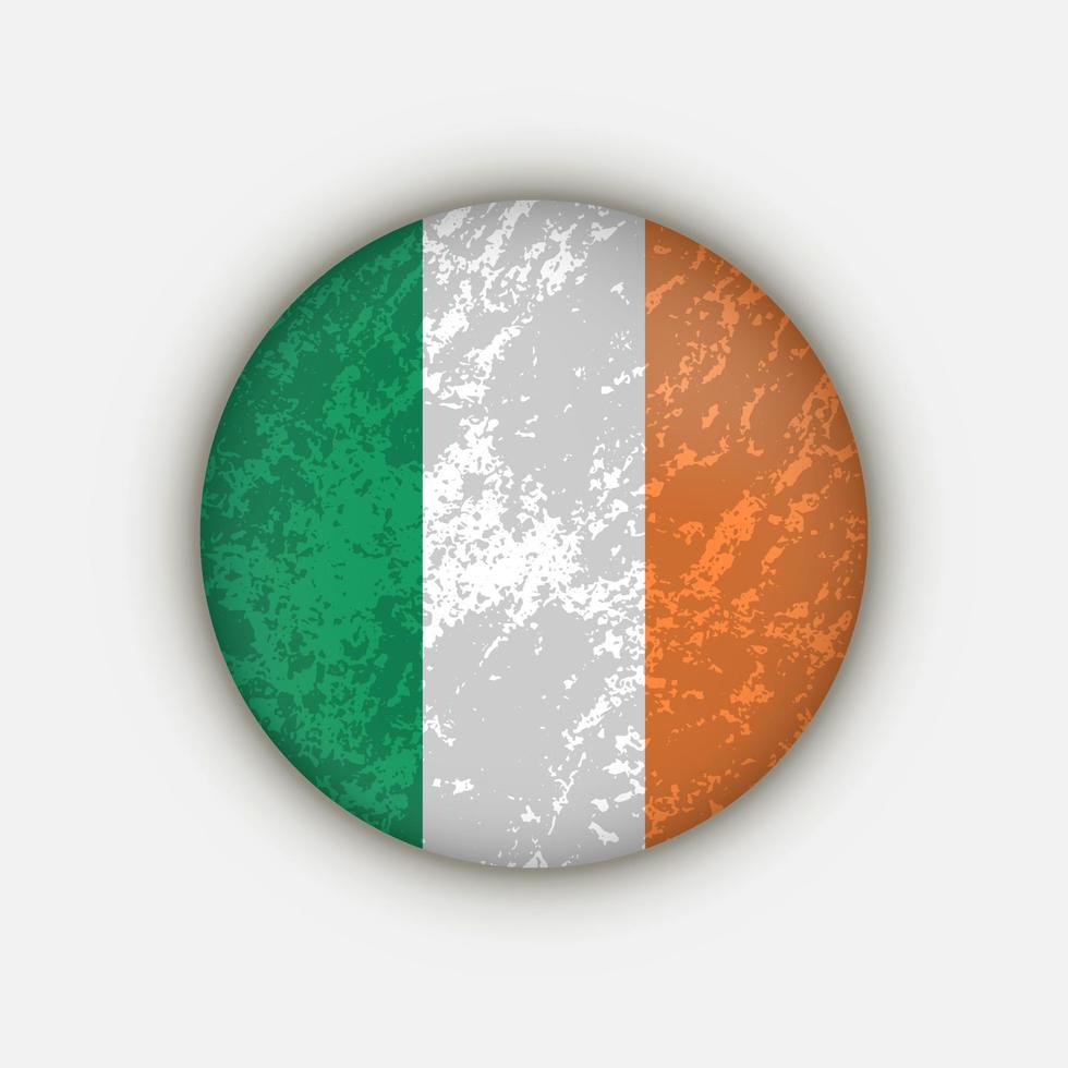 pays d'irlande. drapeau irlandais. illustration vectorielle. vecteur