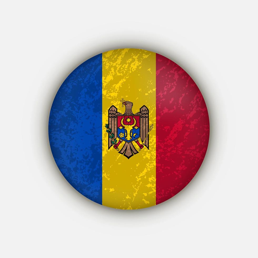 pays moldavie. drapeau de la moldavie. illustration vectorielle. vecteur