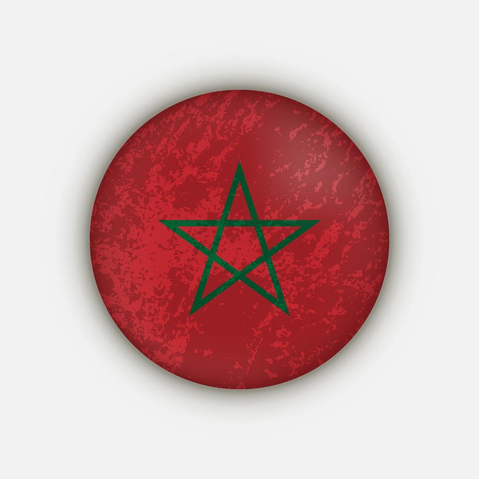 pays maroc. drapeau marocain. illustration vectorielle. vecteur