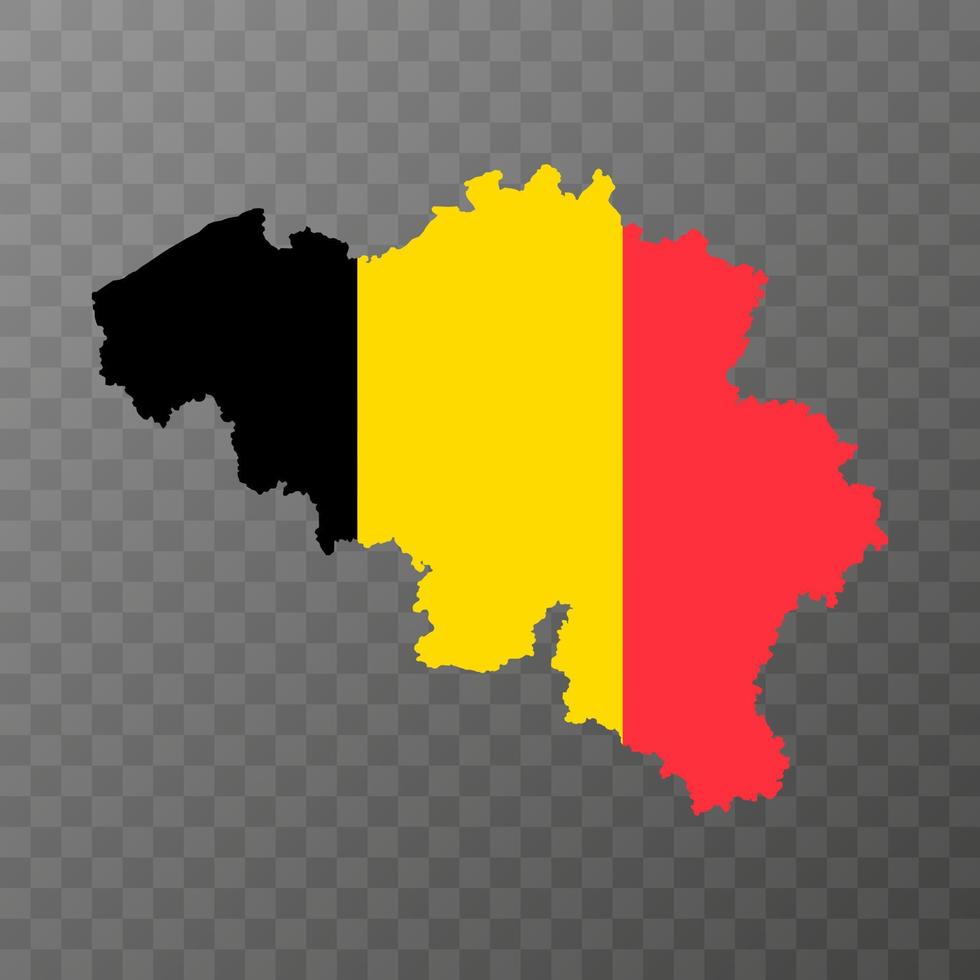 carte de belgique avec les provinces. illustration vectorielle. vecteur