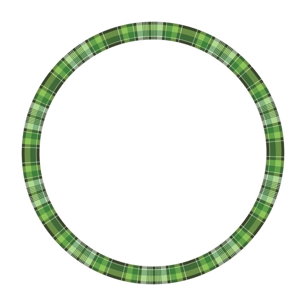 modèle de conception de modèle vintage de vecteur de cadre rond. conceptions de bordure de cercle texture de tissu à carreaux. arrière-plan tartan écossais pour l'art du collage, carte gif, artisanat fait à la main.