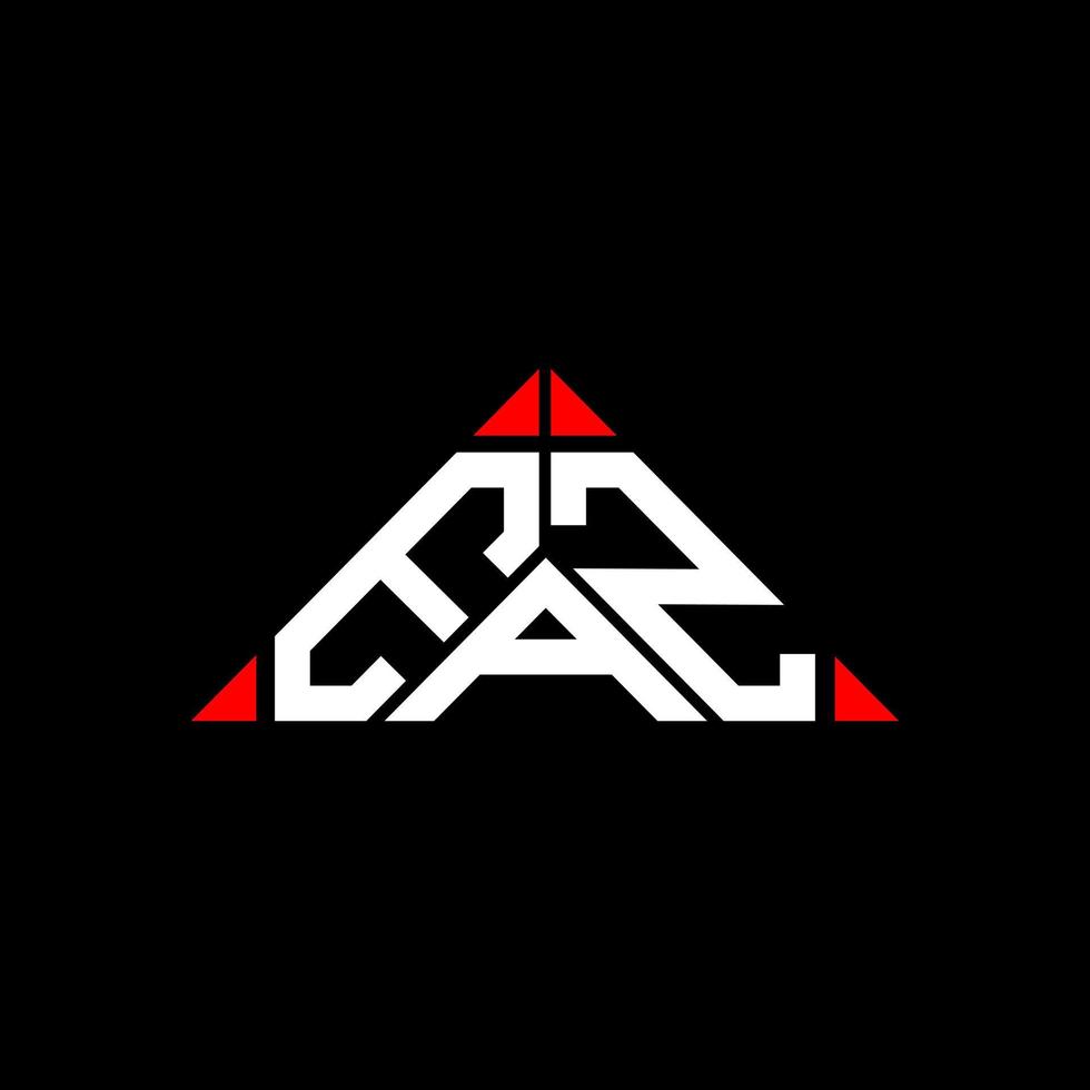 conception créative de logo de lettre eaz avec graphique vectoriel, logo eaz simple et moderne en forme de triangle rond. vecteur
