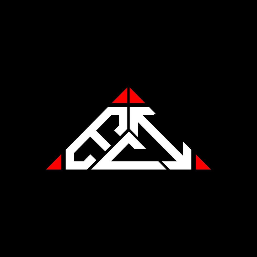 conception créative du logo de lettre eci avec graphique vectoriel, logo eci simple et moderne en forme de triangle rond. vecteur