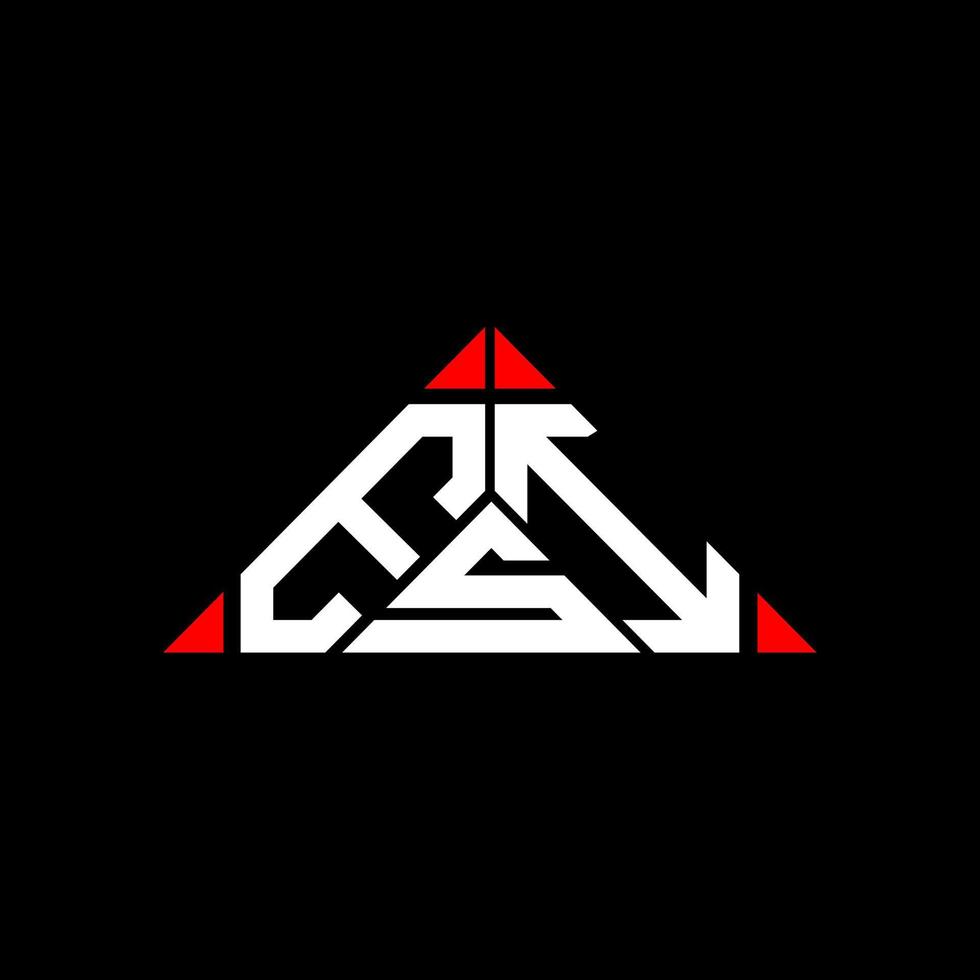 conception créative du logo esi letter avec graphique vectoriel, logo esi simple et moderne en forme de triangle rond. vecteur