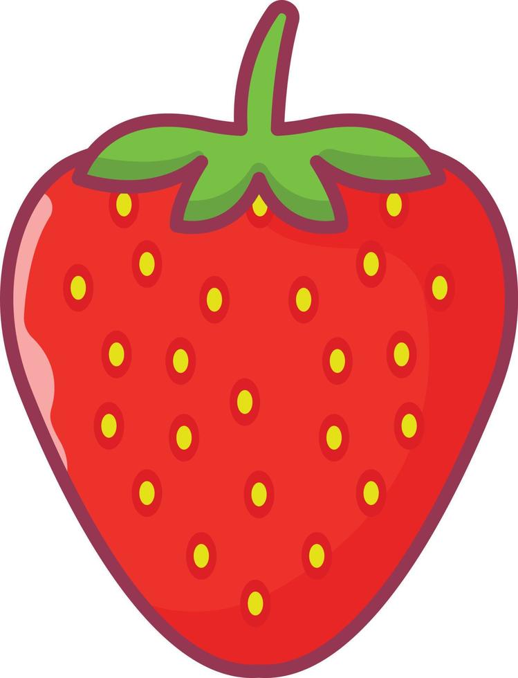 illustration vectorielle de fraise sur fond.symboles de qualité premium.icônes vectorielles pour le concept et la conception graphique. vecteur