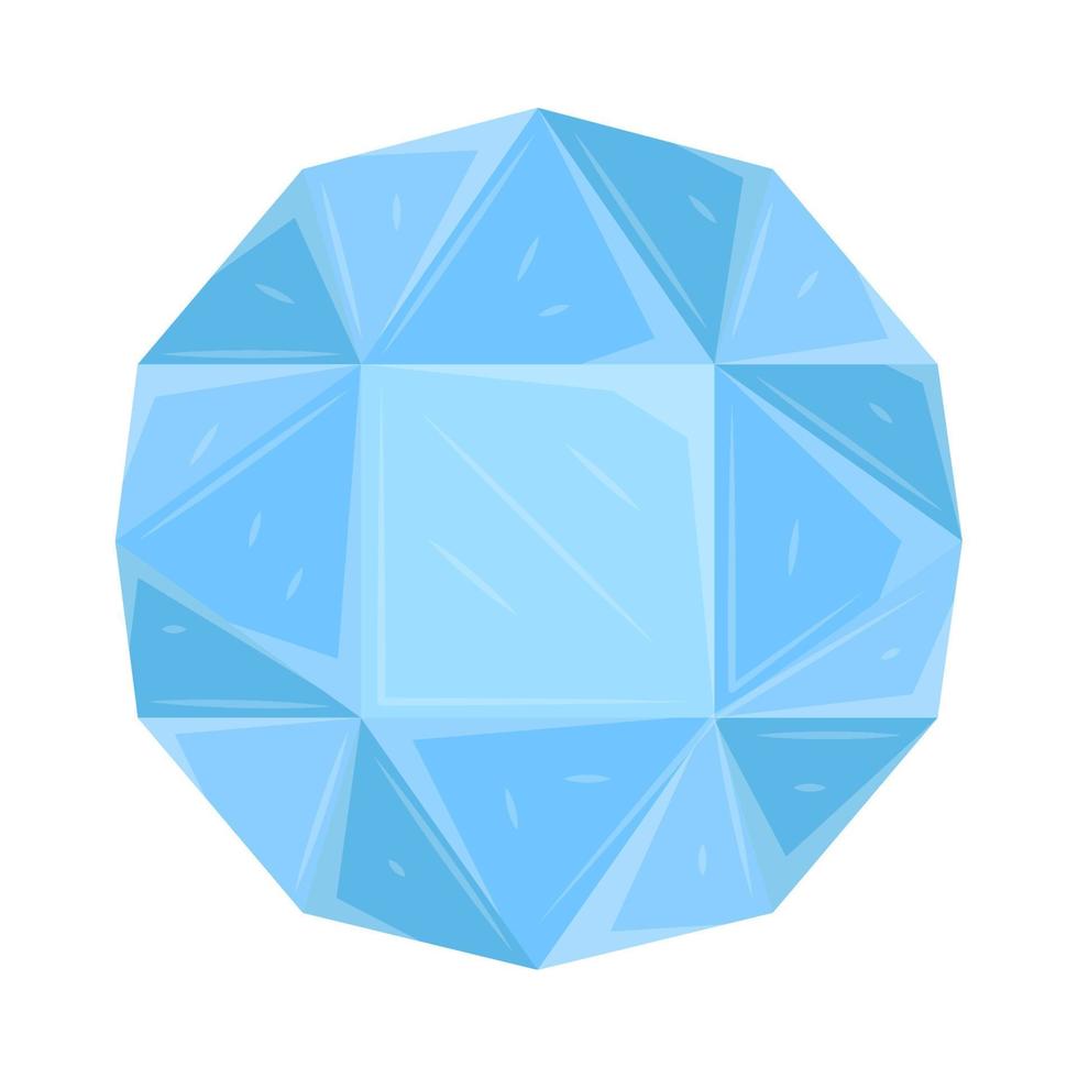 icône de diamant de pierre précieuse vecteur
