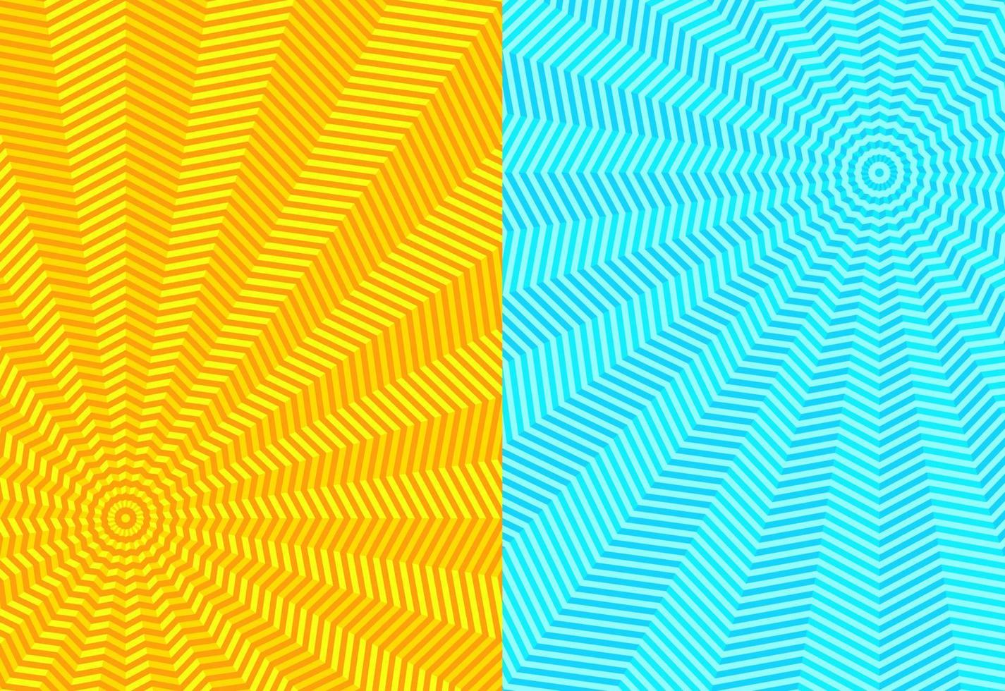 m13 - illusion bleu jaune abstrait vecteur