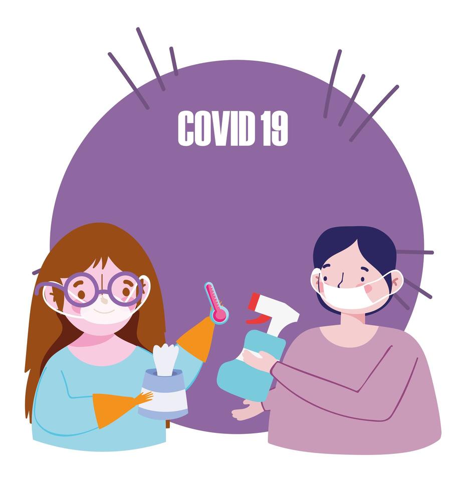 composition de prévention covid-19 vecteur