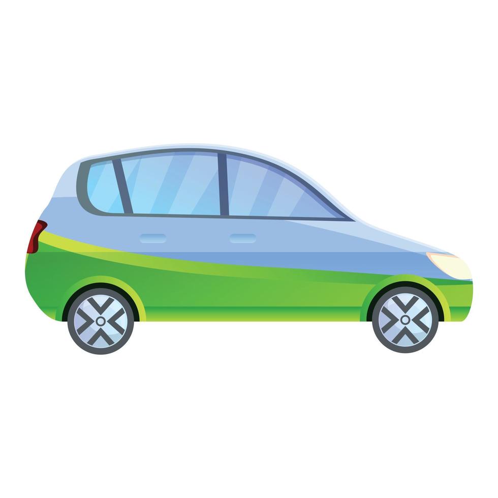 icône de voiture hybride familiale, style cartoon vecteur