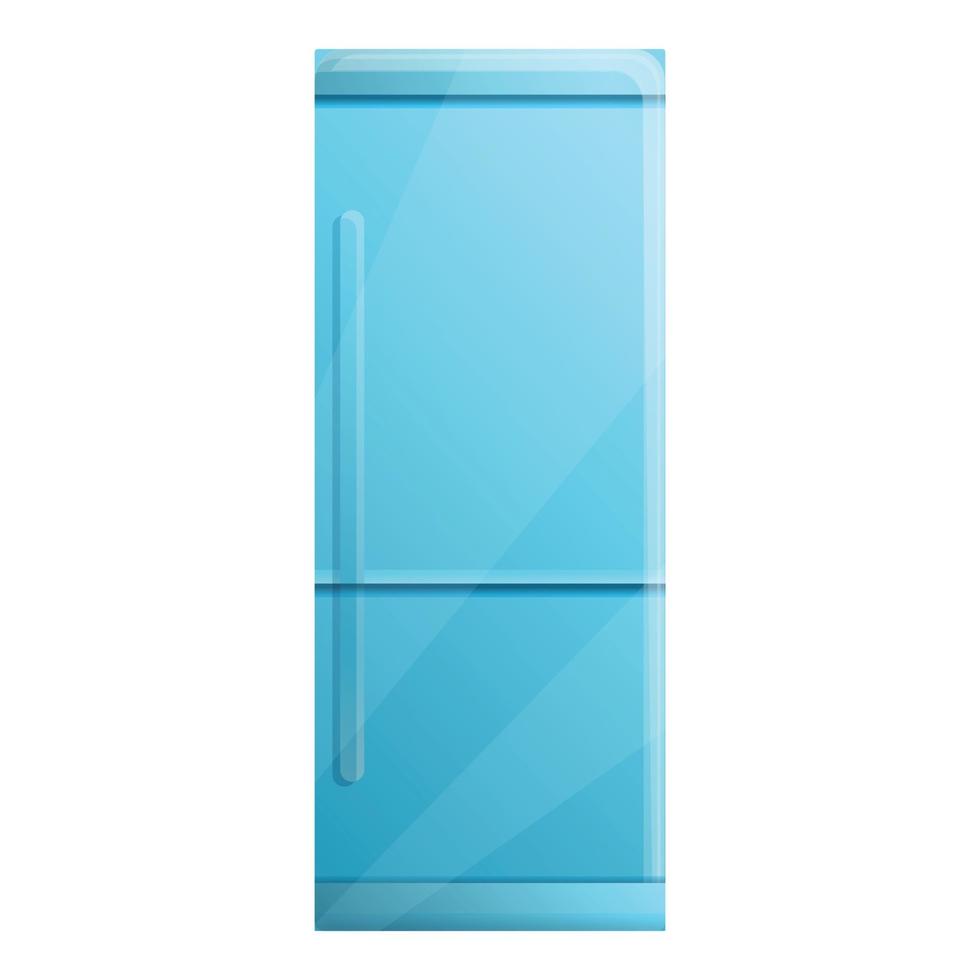 icône de réfrigérateur haut, style cartoon vecteur