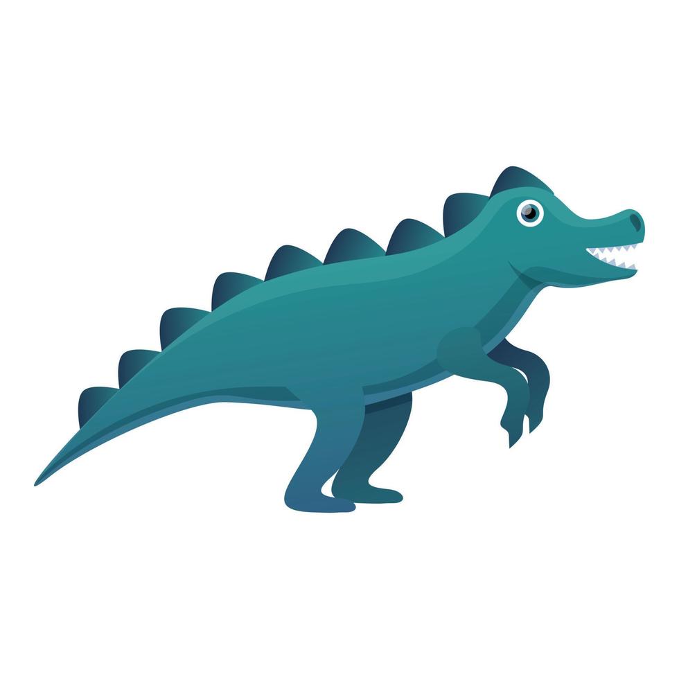 icône de stégosaure, style cartoon vecteur