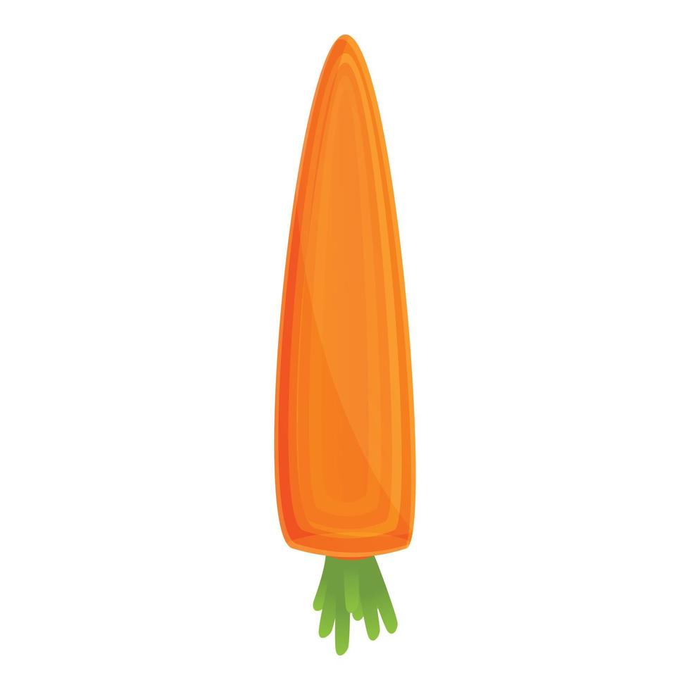 icône de carotte de vitamine, style cartoon vecteur