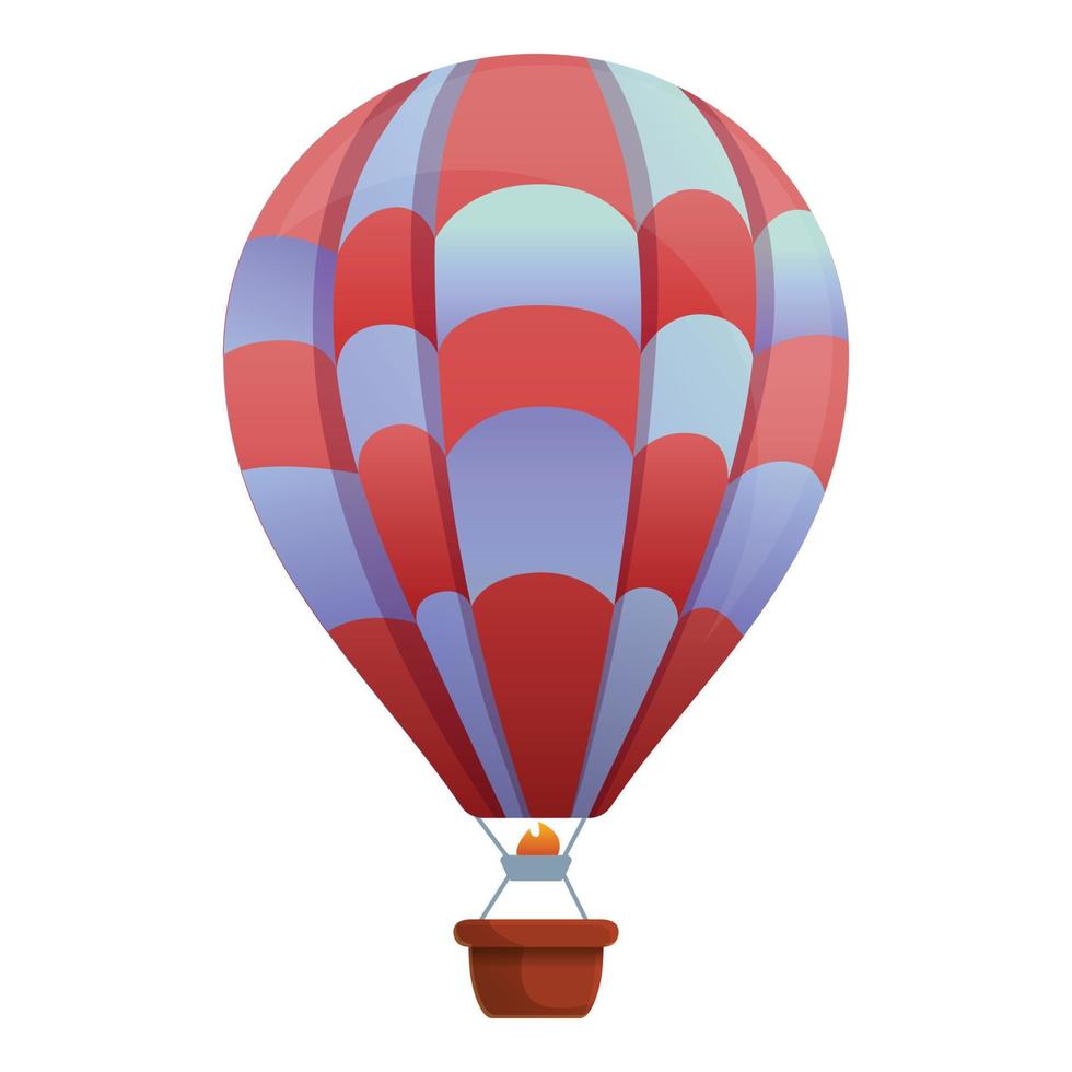 icône de ballon à air sport, style cartoon vecteur