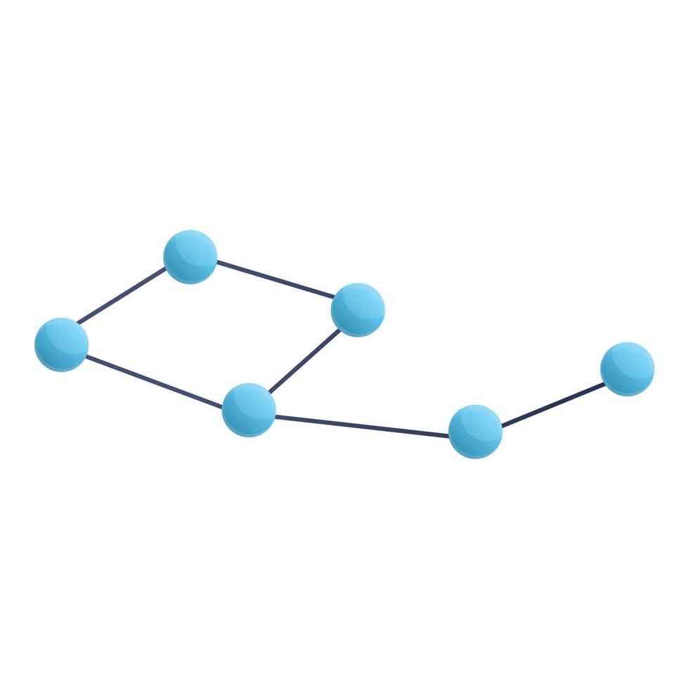 icône de constellation spatiale, style cartoon vecteur