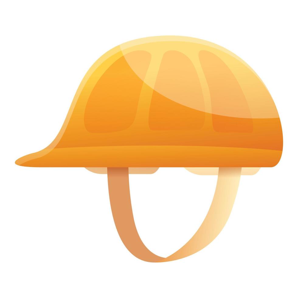 icône de casque de réparation de route, style cartoon vecteur