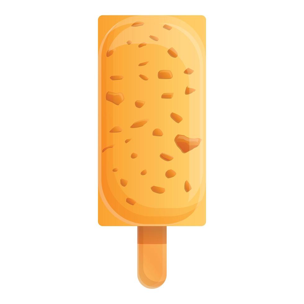 icône de popsicle de lait, style cartoon vecteur